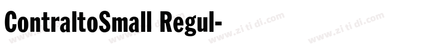 ContraltoSmall Regul字体转换